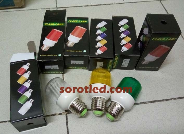 Lampu LED Blitz Kedap Kedip Berbagai Warna